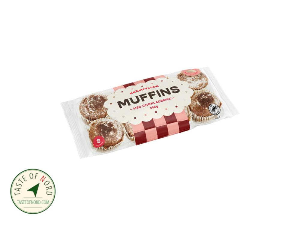 Cream-Filled Chocolate-Flavored Muffins 8p