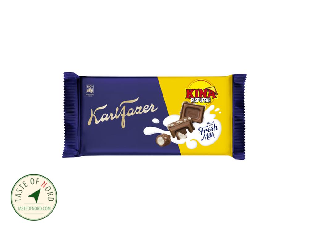 Karl Fazer Kina Rice Crisps Chocolate Bar