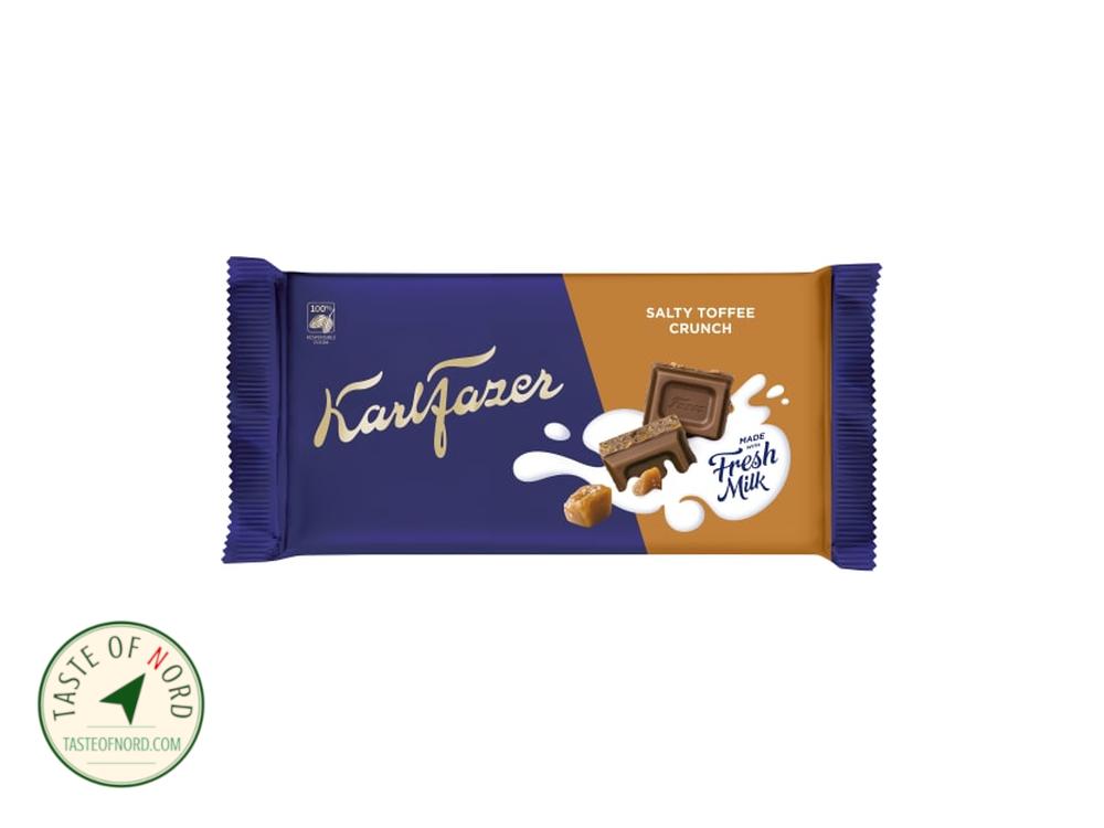 Karl Fazer Salty Toffee Crunch Chocolate Bar
