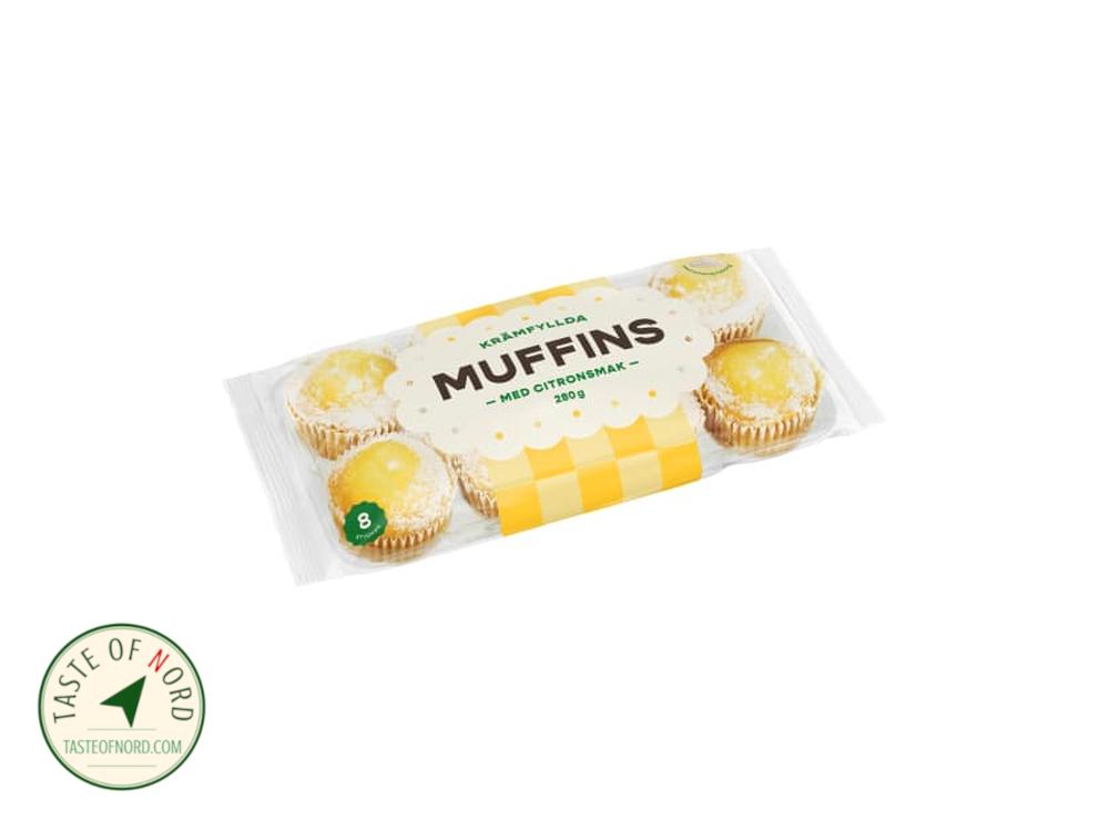 Lemon Cream Filled Muffins 8 pcs