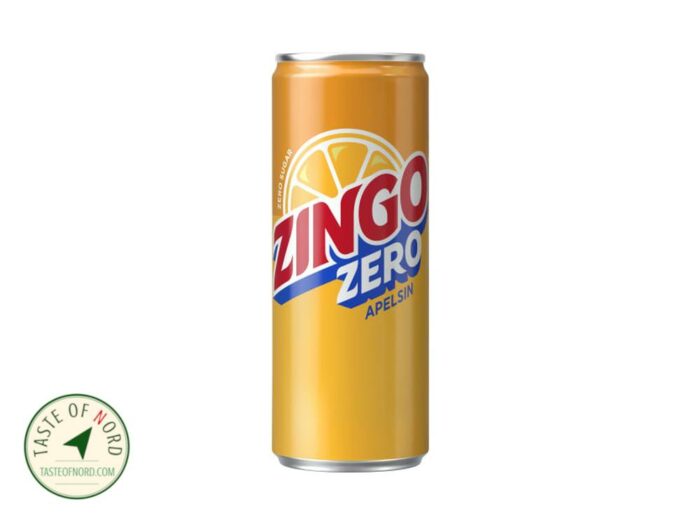Orange Zero Soda Can