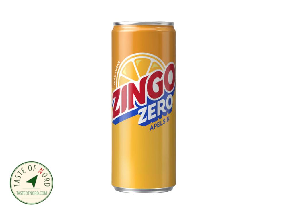 Orange Zero Soda Can