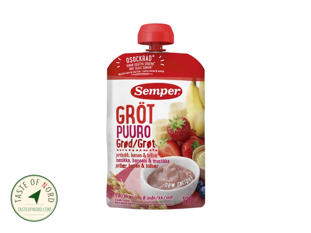 Porridge Strawberry Banana Blueberry From 6 Months