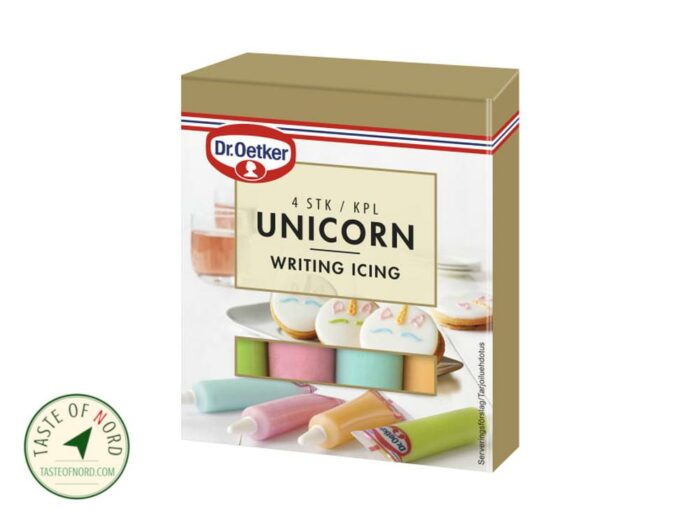 Unicorn Writing Icing