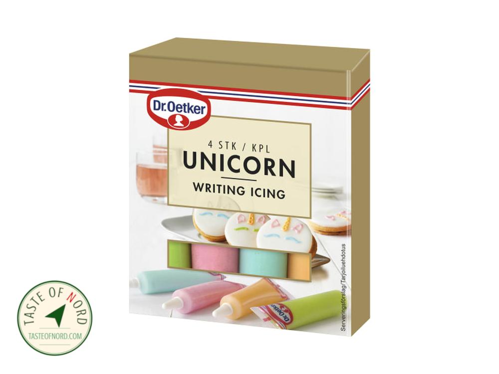 Unicorn Writing Icing