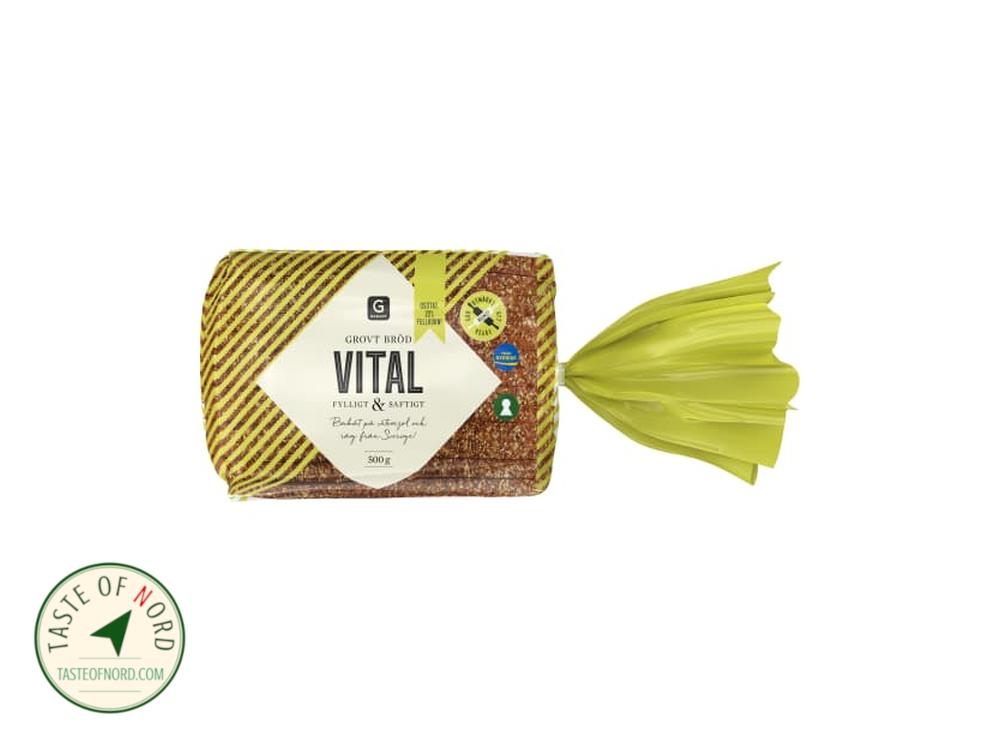 Vital Coarse Bread Filled with Rye