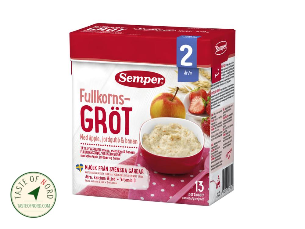 Whole Grain Porridge Apple Strawberry Banana From 2 Years